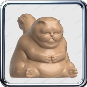 مدل سه‌بعدی گربه چاق فانتزی Fat Cat