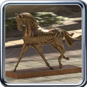 مدل سه‌بعدی اسب انتزاعی