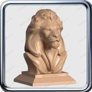 مدل سه‌بعدی تندیس شیر