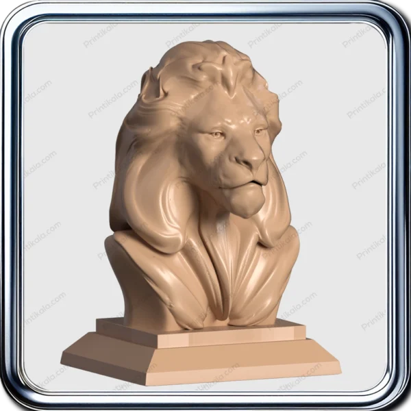 مدل سه‌بعدی تندیس شیر