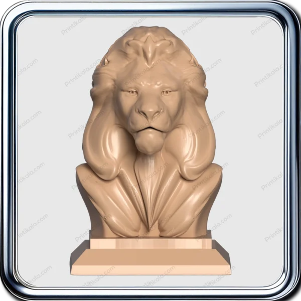 مدل سه‌بعدی تندیس شیر