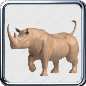 مدل سه‌بعدی کرگدن Rhino