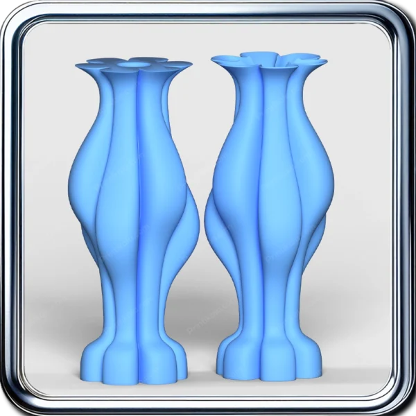 مدل سه‌بعدی گلدان دکوراتیو Vortex Flow