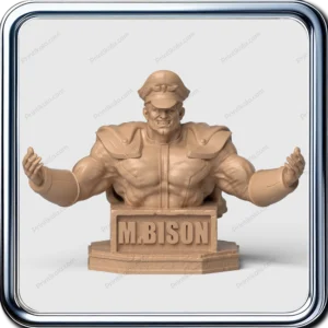 مدل سه‌بعدی نیم‌تنه M. Bison